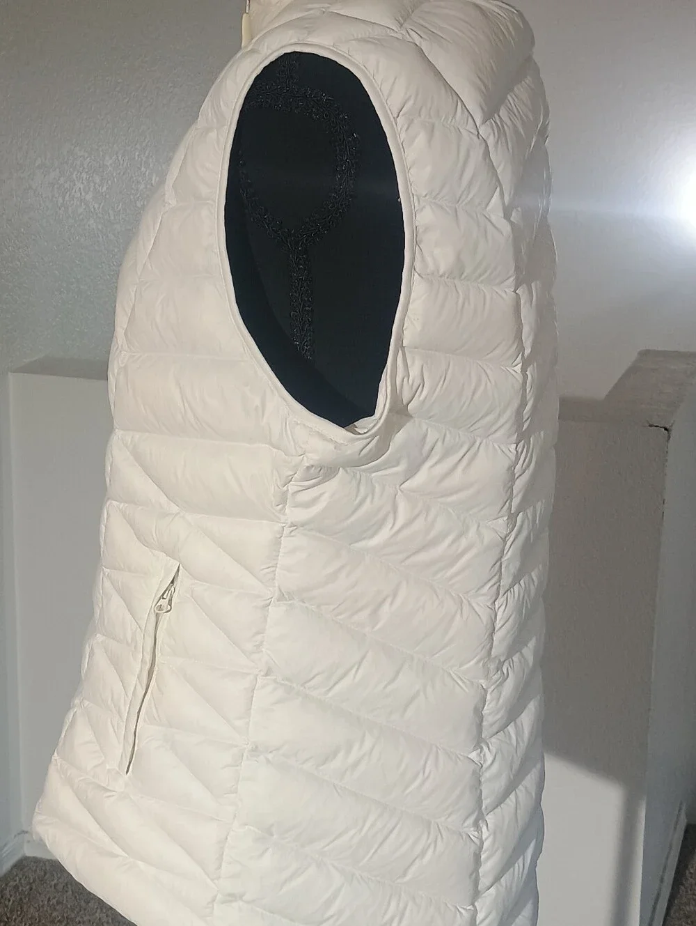 Tangerine Cream Quilted Puffer Vest - Women
